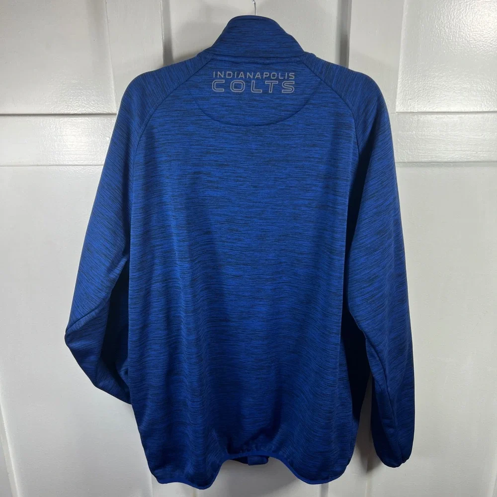 NFL Indianapolis Colts Mens XXL Blue Space Dye Full Zip Jacket HTF